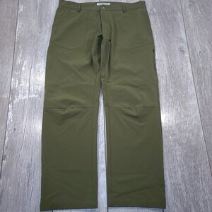 Tilley Wanderer Collection Pants Mens 36 Olive Green Merino Wool Blend Hiking